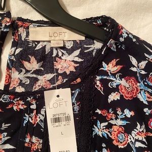 Loft floral blouse